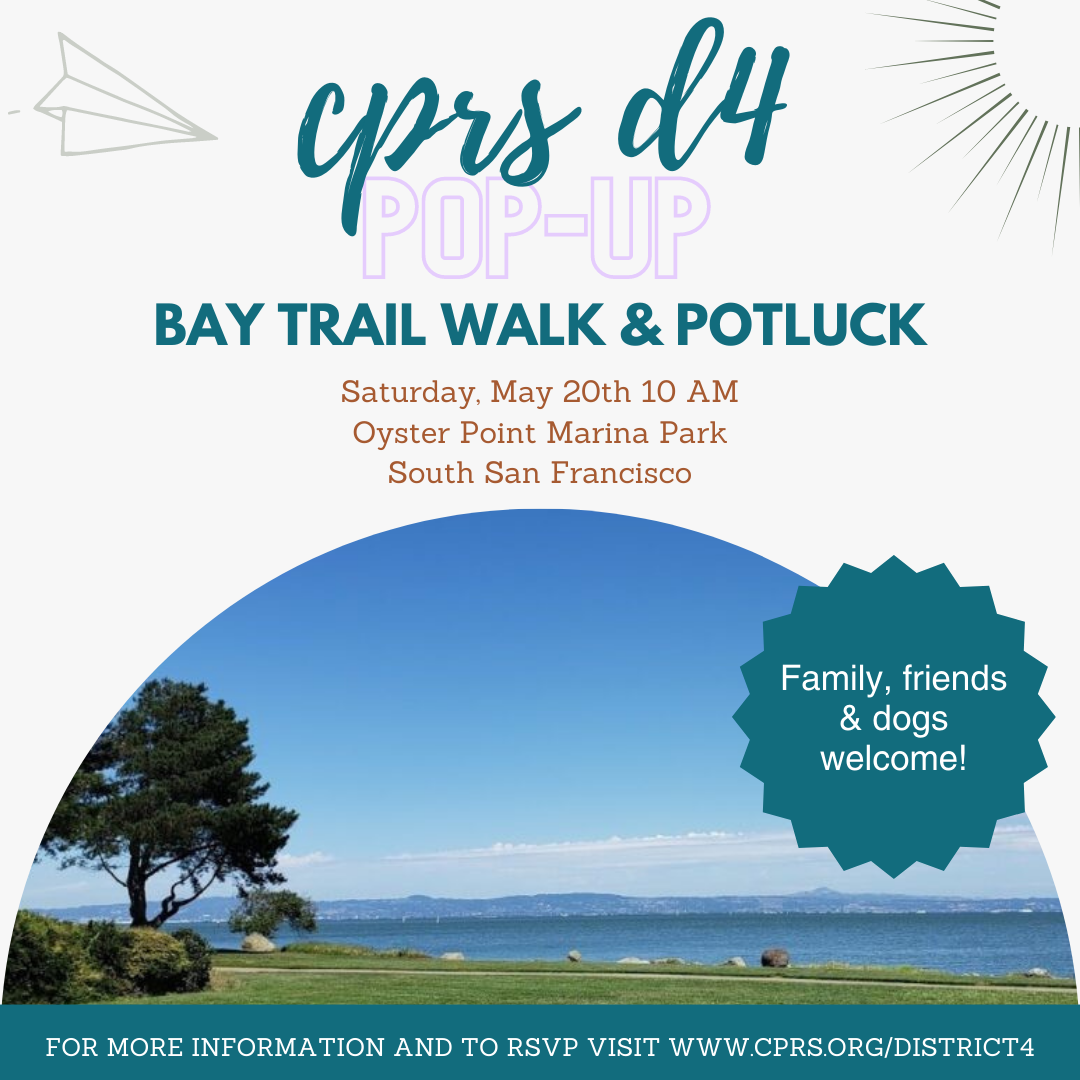 CPRS D4 Pop Up Event - Bay Trail Walk & Potluck